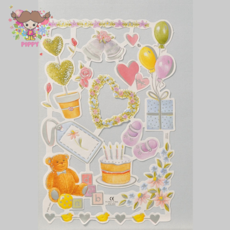Mamelok glossy pictures - Foiled Scrap Sheet Special Occasions